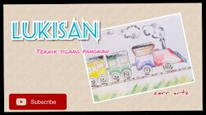 Pilih dan jawab satu soalan sahaja. Lukisan Teknik Silang Pangkah Tahun 3 Pendidikan Seni Visual Youtube