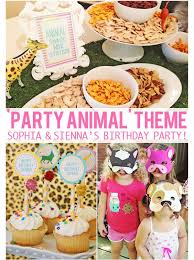 Decoration Ideas For 5th Birthday Party At Home The Girls Party Animal 3rd 5th Birthday Party Zoo Birthday Party Animal Theme Birthday 3 Year Old Birthday Party