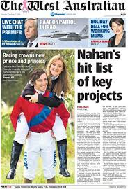 The west australian featured the story on their front page on friday with the headline: The West Australian On Twitter Front Page Of Tomorrow S West Australian Http T Co 5sivtakxst