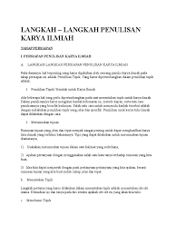 Jenis karya ilmiah sangat banyak dan saat mencari contoh maka perlu disesuaikan dengan jenis yang dicari dan dibutuhkan, agar dijamin tepat. Karya Ilmiah