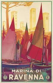 Marina Di Ravenna Italy 1931 Double Click On The Photo To Design Sell A Travelguide To Italy Www Guidora Posteres De Viagem Ilustracoes Gravuras Antigas
