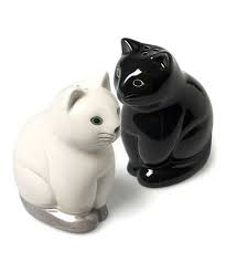Black And White Cat Salt And Pepper Shakers Look At This Zulilyfind Black White Sitting Cats Salt Pepper Shaker Set Of Two Zulilyfinds With Images Cat Sitting Salt Pepper Shakers Salt And Pepper Shaker