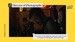 The cinematographer selects the camera, film stock,. What S A Director Of Photography Dp Dop Youtube