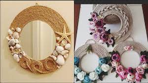 Thus, whether you need a red or teal table runner , we're at your service with our rustic table runners that are available in natural, coral, rose quartz, and other colors to satisfy the most discerning brides and event planners. Handmade Jute Wall Mirror Decoration Idea How To Make Creative Wall Mirror Youtube