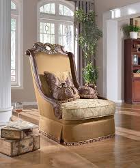 Loretto Cherry Solid Wood Imported Fabric Removable Back Chair Meridian Furniture Brown Living Room Furniture
