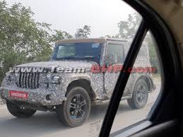 2020 Mahindra Thar Spotted In A New Set Of Interior Exterior Photos