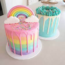 A Set Of Cakes For Twins Cupcakes Magical Geelong Geelongfood Geelongeats Rainbow Birthday Cake Birthday Cake Kids Rainbow Cake