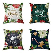 Matière de la face imprimée : Des Housses De Coussin De Noel Pour Les Fetes De Fin D Annee Deco Idees