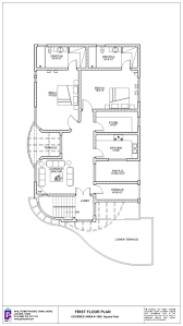 50 X 90 House First Floor Plan 500 Sq Yard House Plans Country Style House Plans Floor Plan Layout