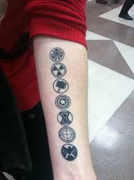 Awesome Avengers Symbols Tattoo Marvel Tattoos Avengers Tattoo Avengers Symbols