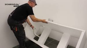 Montageanleitung Einbau Der Badewanne Mit Der Wannentrager Youtube