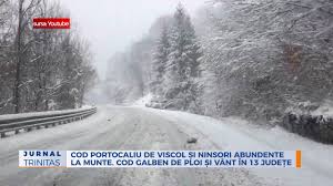 Pericol de inundații pe râurile negru, olt, dobrovăț și vaslui. Cod Portocaliu De Viscol Èi Ninsori Abundente La Munte Cod Galben De Ploi Èi Vant In 13 JudeÈe Youtube