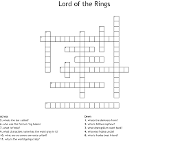 We did not find results for: Lord Of The Rings Crossword Wordmint