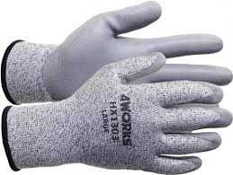 4works Hx1303 Pu Coated Cut Resistant Hppe Gloves Cut Level