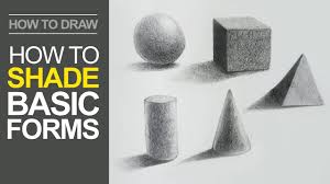 how to shade basic forms pencil tutorial