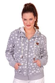 Eine aparte sweatjacke für damen bestellen sie online! Sweatjacke Damen Susan Grau By Hangowear Shoppen