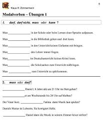 Deutsch Als Fremdsprache Daf Daz Grammatik Modalverben Deutsch Lernen Deutsch Lernen Ubungen Modalverben