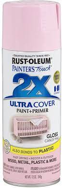 Rust Oleum 249119 Painter S Touch 2x Ultra Cover 12 Oz Gloss Candy Pink Light Pink Spraypaint Amazon Com