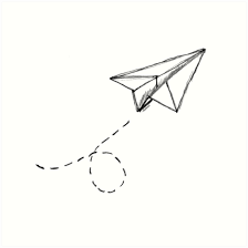 Paper Airplane 9 Art Print By Yopedro Paper Airplane Tattoos Airplane Tattoos Paper Plane Tattoo