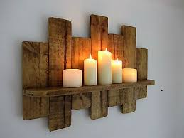 Details About 66cm Reclaimed Pallet Wood Shelf Rustic Shabby Chic Shelf Antique Brown Beeswax Country Cottage Furniture Easy Home Decor Shabby Chic Shelves