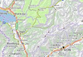 Les diablerets has 25 pistes. Michelin Les Diablerets Map Viamichelin