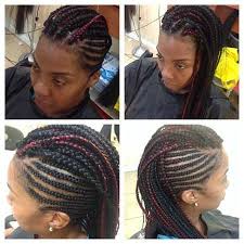 Braided Mohawk With Individual Braids In The Middle 60 00 2 Packs Of Xpression Collection Hair Nee Natural Hair Styles Natural Hair Weaves Crochet Hair Styles