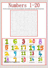 Numbers Wordsearch Fichas De Trabalho Atividades Em Ingles Para Criancas Exercicios De Ingles