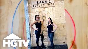 Page Turner Tries Axe Throwing In East Nashville Hgtv Page Turner East Nashville Hgtv