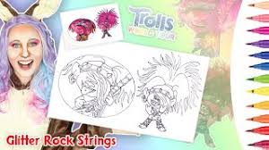 All the coloring pages and coloring drawings are not the property of the website cristina picteaza (cristina's painting). Pop To Rock Poppy Coloring Page Trolls 2 World Tour Just Sing Queen Barb S Glitter Strings Guitar Youtube
