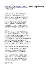 Sunt Vagabondul Vietii Mele Odt