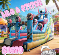 😍 Love this cuty 16FT Lilo & Stitch Slide we made for the ...