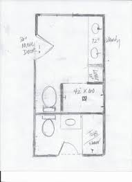 I want to reuse most of the existing plumbing, so the attached image is what i have come up with. Please Help Back To Back Bathroom Layout Remodel