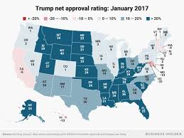 heres how trumps approval ratings have changed in each