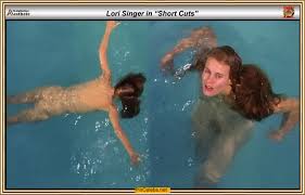 Lori Singer nude in a water collage from Short Cuts