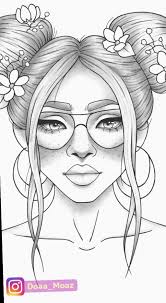 Fashion Sketchbook Videos Colour Girls Topmodels Tiktok Outline Drawings Coloring Book Art Cool Art Drawings