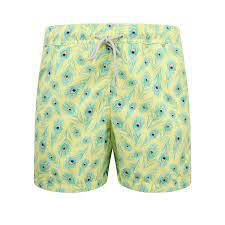Mens Swim Shorts Peacock Team Beachwear