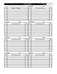 47 Printable Daily Planner Templates Free In Word Excel Pdf