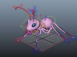 Cute Pink Ant Rig 3d Model Cadnav 3d Model Cute Pink Model
