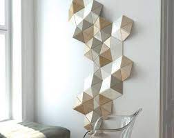 Image Result For Geometric Home Decor Sculptures Etsy Wall Art Decorative Wall Sculpture Vertical Wall Art