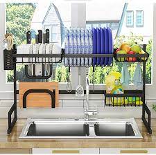 5% coupon applied at checkout. Hty Drain Rack Multi Function Dish Drying Rack Over Sink Display Stand Stainless Steel Kitchen Storage She Dish Rack Drying Kitchen Storage Shelves Sink Sizes