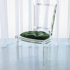 Global Views Marilyn Acrylic Side Chair Emerald Green Acrylic Chair Acrylic Furniture Side Chairs