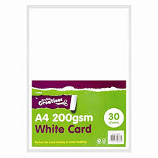 You can use your thumb to make heads and fingers to make the rest of bodies for people or animals, or make creative patterns with your fingers and thumbs. Rage Accessories 30 X A4 Premium Quality White Card 200 Gsm Arts Crafts Card Making Paper New Buy Online In Bahamas At Bahamas Desertcart Com Productid 50290363
