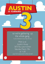 3rd Birthday Invitation Text Message Cute Wording For Toy Story Invite Toy Story Invitations Toy Story Birthday Party Kids Party Toy