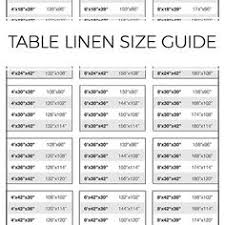 11 Best Table Linen Size Guide Images Tablecloth Sizes