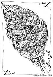 Feather Abstract Coloring Pages For Adults Letscolorit Com Abstract Coloring Pages Zentangle Art Zentangle Drawings