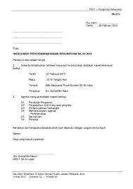 Notis diberi bahawa urusan akan diselesaikan di mesyuarat agung tahuhan, 2018/2019 jmb mc amansiara yang akan diadakan pada: Download Contoh Format Surat Panggilan Mesyuarat
