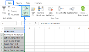 Dup subpattern names(j) alphanumeric without space. Split Names In Excel Separate First And Last Name Into Different Columns