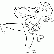 These spring coloring pages are sure to get the kids in the mood for warmer weather. 9 Pics Of Karate Kid Coloring Pages Printable Karate Monkey Coloring Home