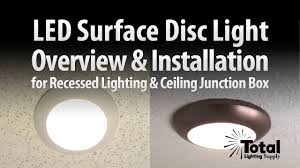 Sylvania Ultra Led Disc Light Overview Installation By Total Recessed Lighting Youtube