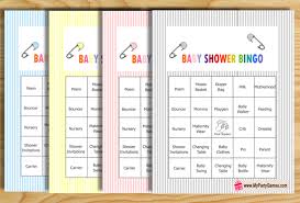These free, printable baby shower games range from the classic baby shower games that everyone loves to some unique games that will really make the shower feel fresh and interesting. Free Printable Baby Shower Bingo Game Cards